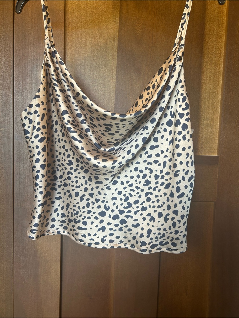 Leopard print Cami Tank Top - large NWT